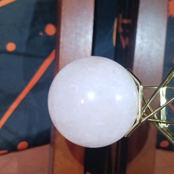 Rose Quartz Sphere - Picture 4 of 6